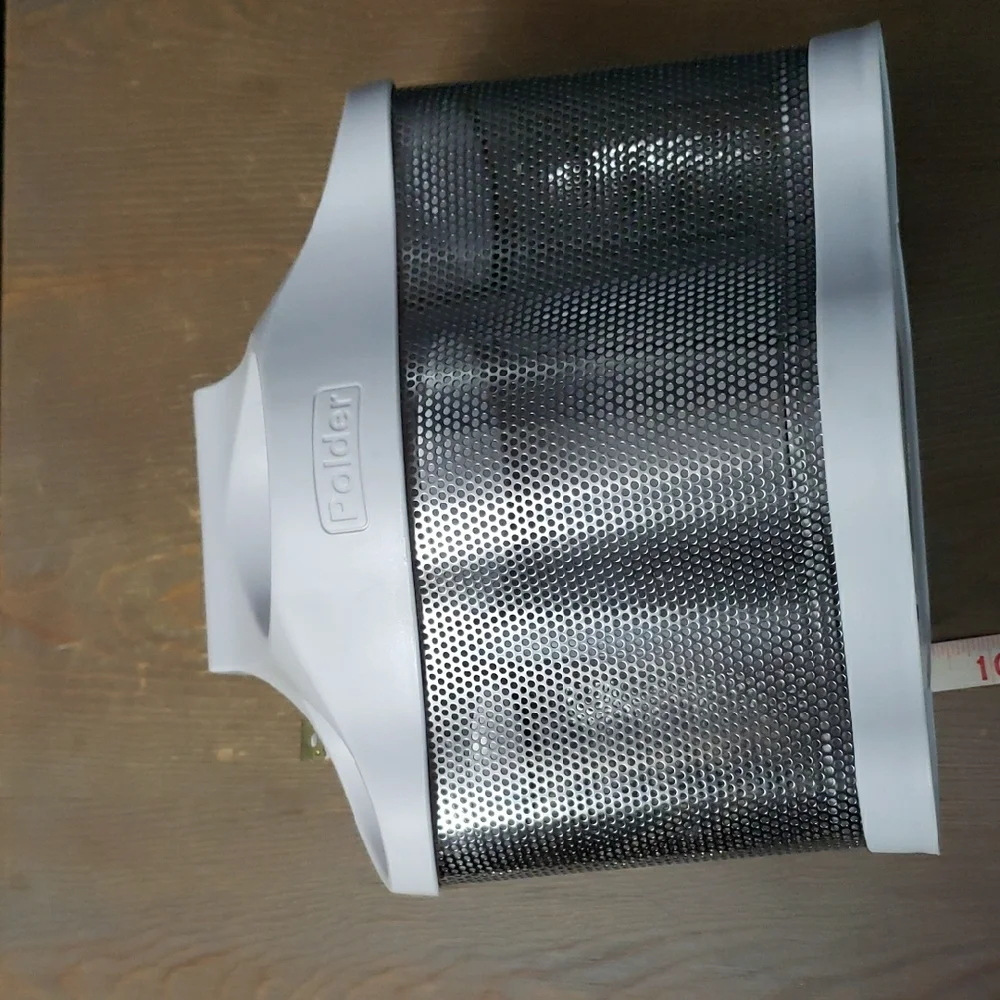 Polder White and Silver Hot Electric Styling Tools Storage Caddy